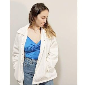 vintage white windbreaker